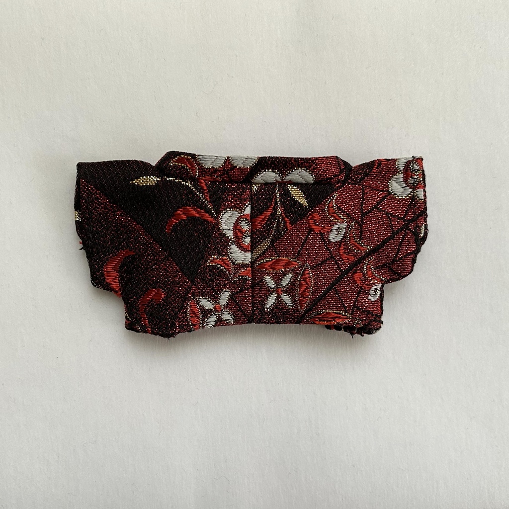 【16cmぬい用】羽織・赤×黒