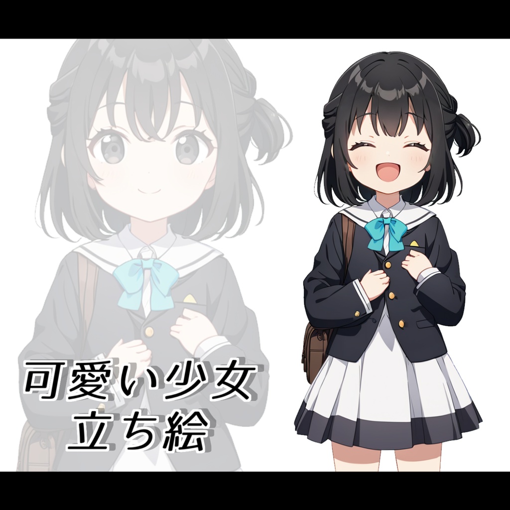 【立ち絵】No.4_可愛い少女_立ち絵素材