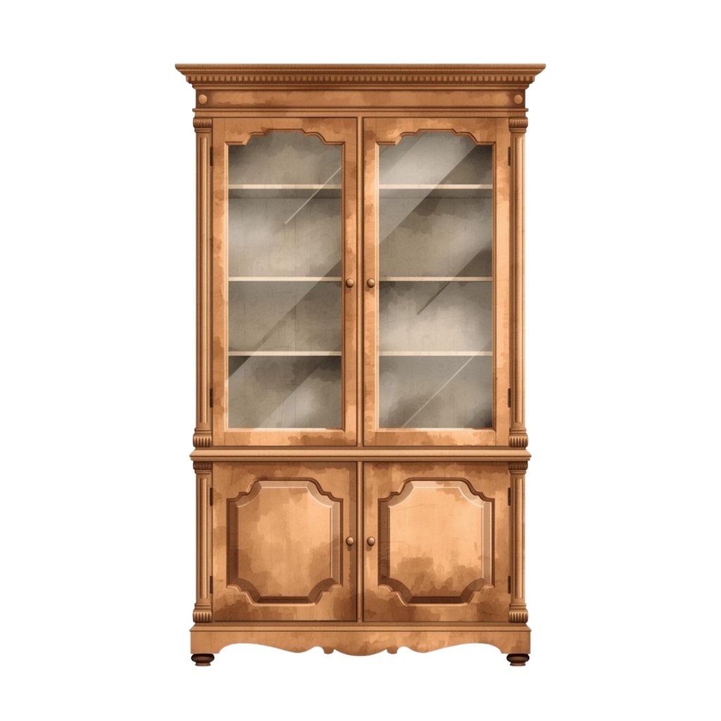 アンティーク家具の水彩画クリップアートセット(全10種) - Watercolor Antique Furniture Clipart Set (10 items) -