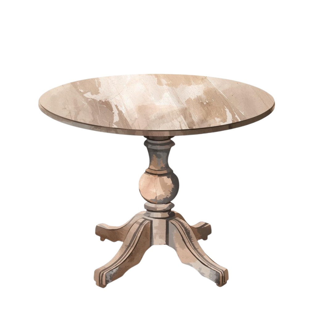 アンティーク家具の水彩画クリップアートセット(全10種) - Watercolor Antique Furniture Clipart Set (10 items) -