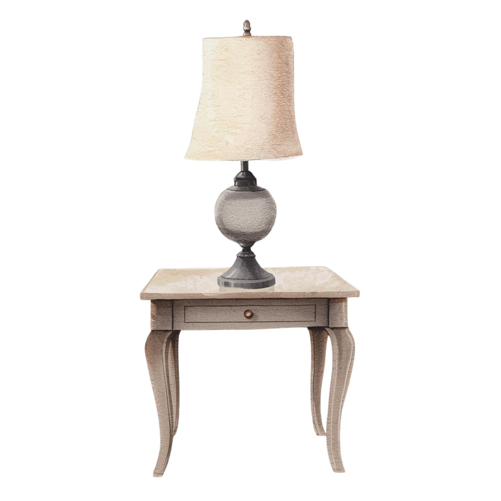 アンティーク家具の水彩画クリップアートセット(全10種) - Watercolor Antique Furniture Clipart Set (10 items) -