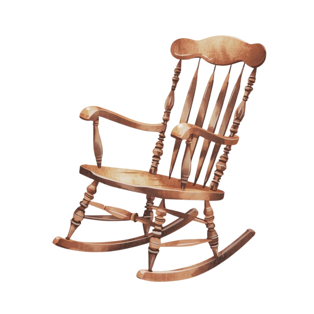 アンティーク家具の水彩画クリップアートセット(全10種) - Watercolor Antique Furniture Clipart Set (10 items) -