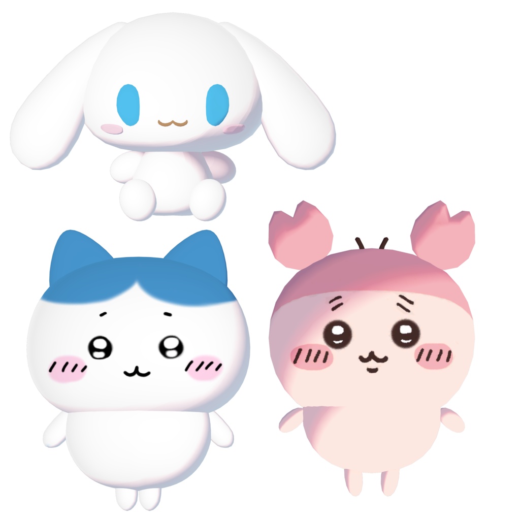 【無料/Free】シナモン・ハチワレ・カニちゃん