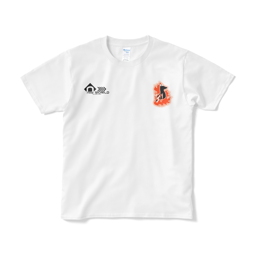 狐火こんろロゴ入りNEW WORLD　Tシャツ