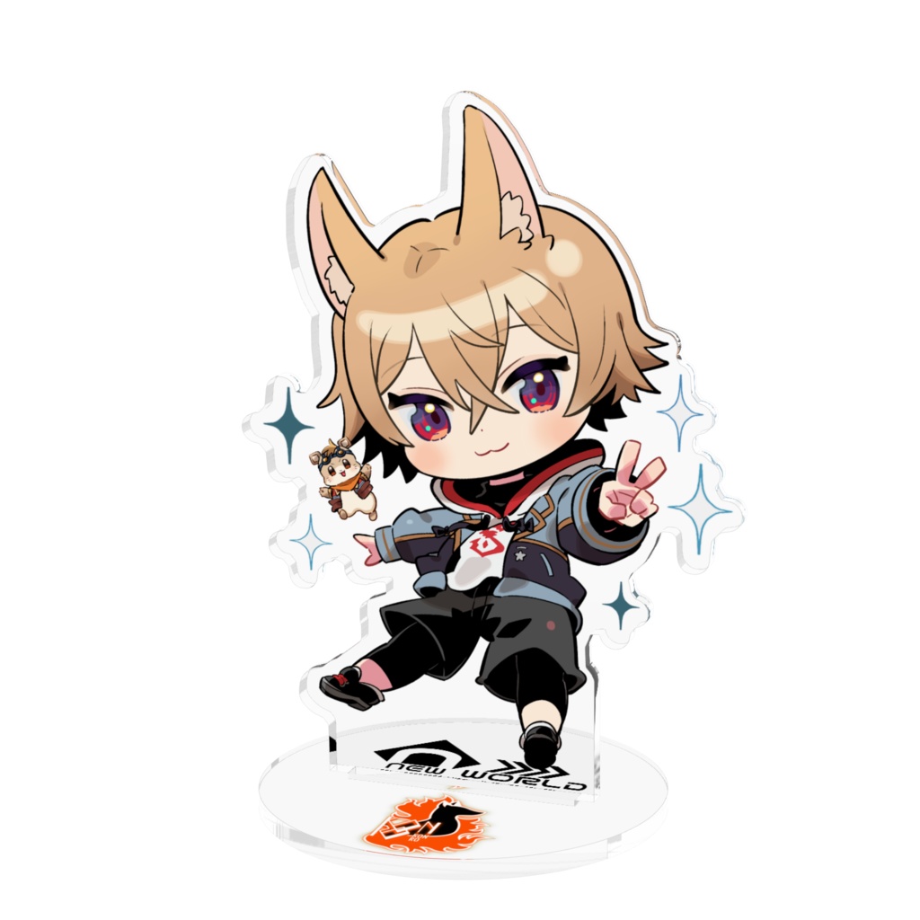 狐火こんろアクリルフィギュア(チビこんろ)