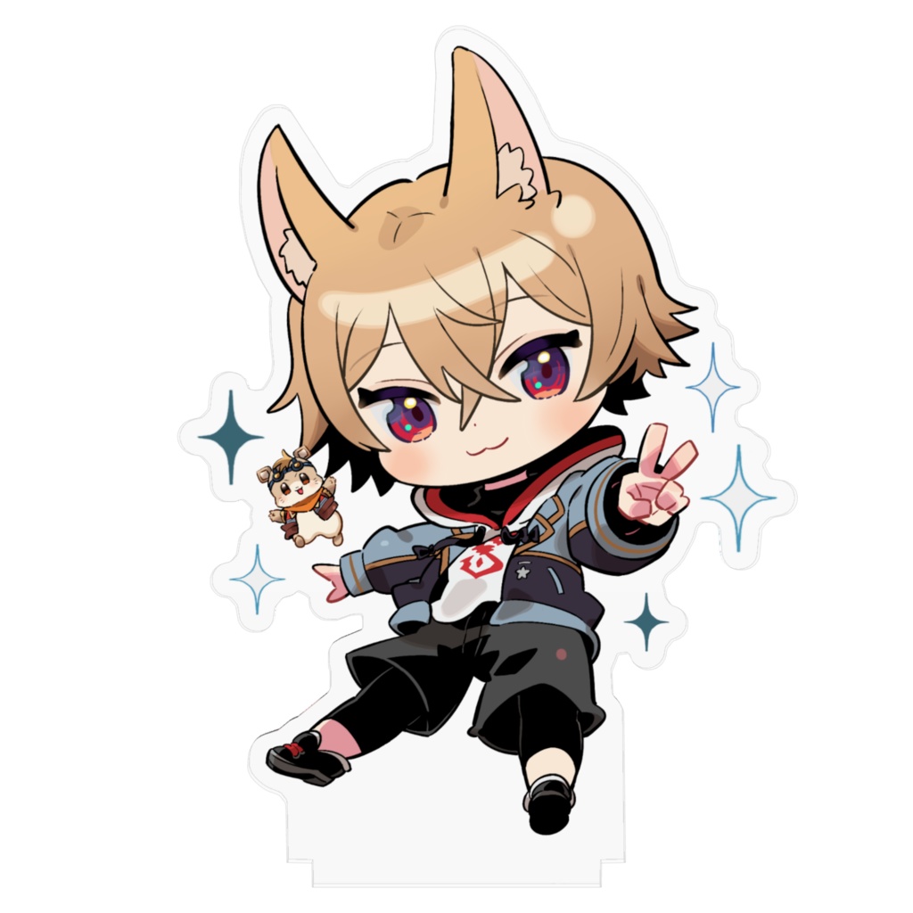 狐火こんろアクリルフィギュア(チビこんろ)