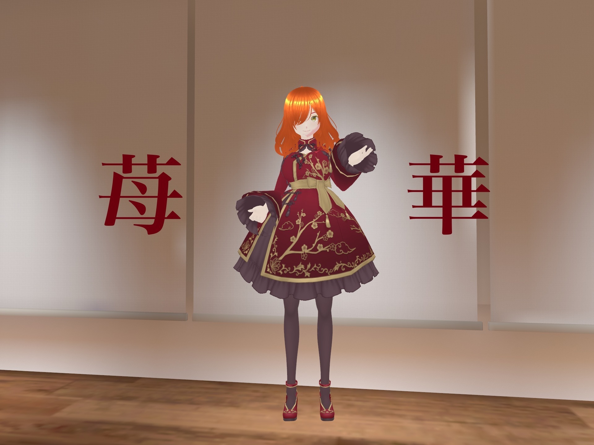 オリジナル3Dモデル-苺華-