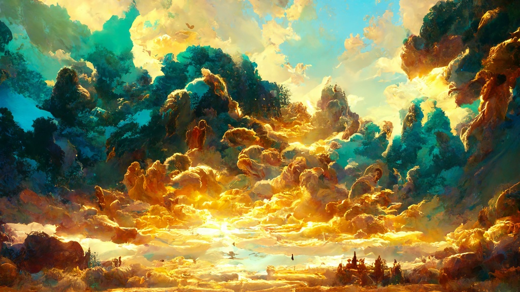 【ファンタジー系イラスト調】著作権フリーの高解像度背景(画像100枚)