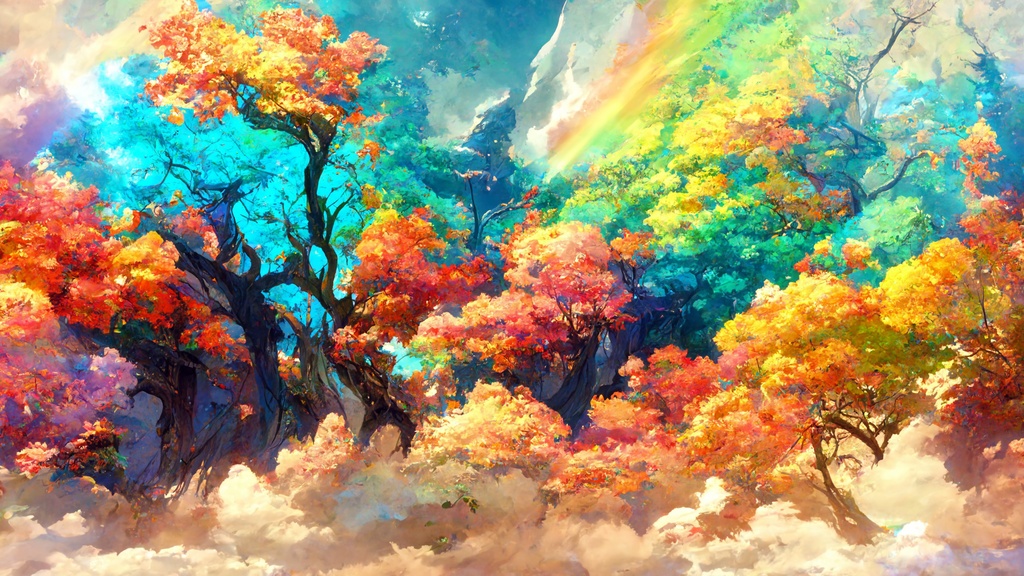 【ファンタジー系イラスト調】著作権フリーの高解像度背景(画像100枚)