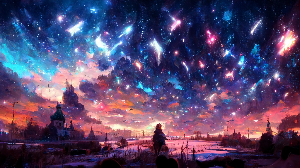 【ファンタジー系イラスト調】著作権フリーの高解像度背景(画像100枚)