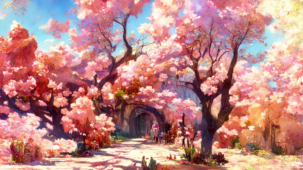 【ファンタジー系イラスト調】著作権フリーの高解像度背景(画像100枚)