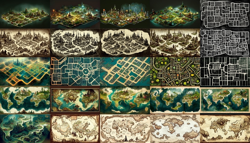 【色々な地図】著作権フリーの高解像度イラスト素材(画像100枚)