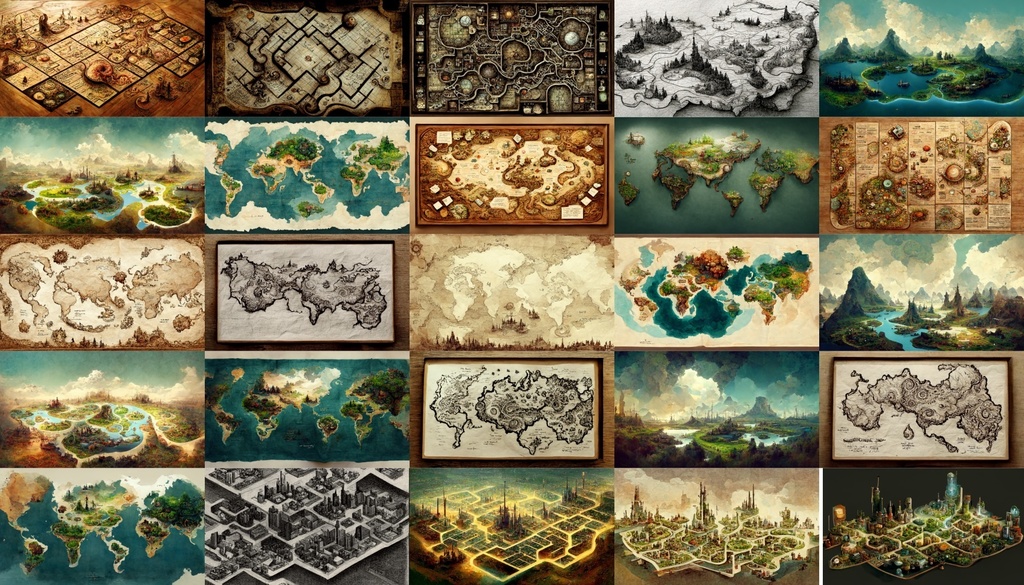 【色々な地図】著作権フリーの高解像度イラスト素材(画像100枚)