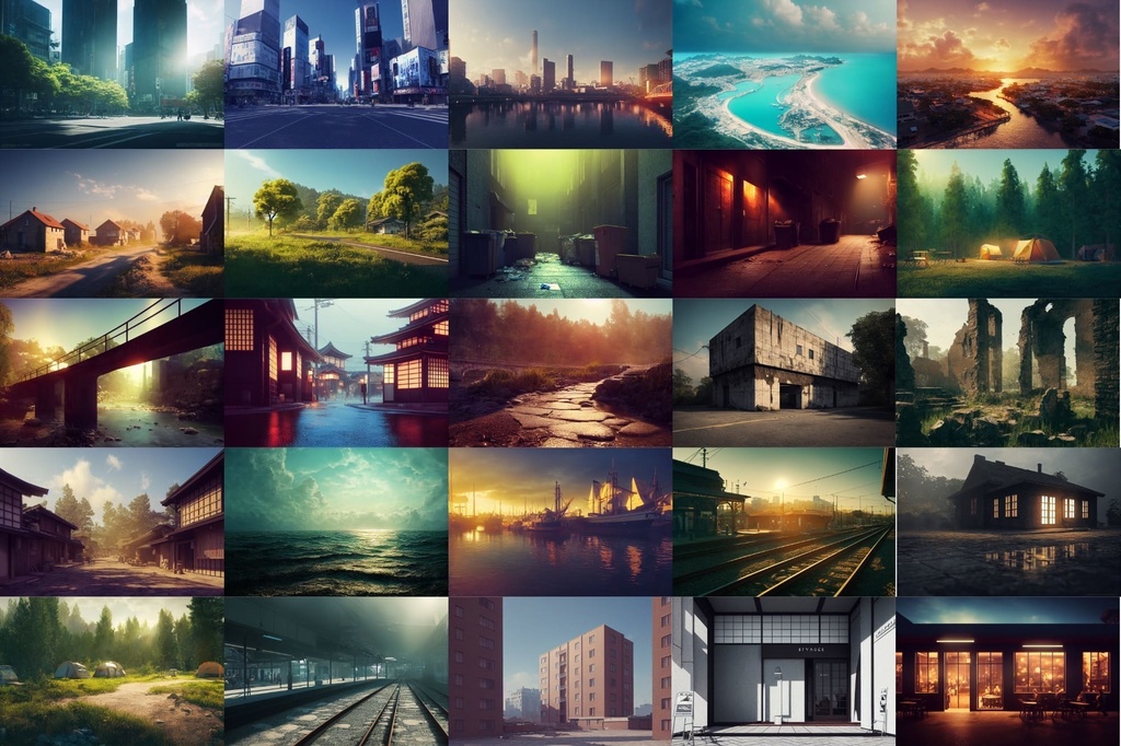 【現代系リアル調】著作権フリーの高解像度背景(画像100枚)