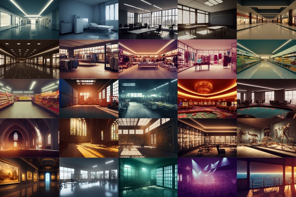 【現代系リアル調】著作権フリーの高解像度背景(画像100枚)