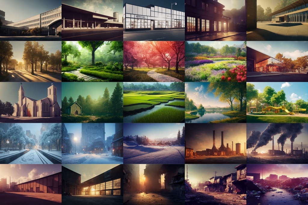 【現代系リアル調】著作権フリーの高解像度背景(画像100枚)