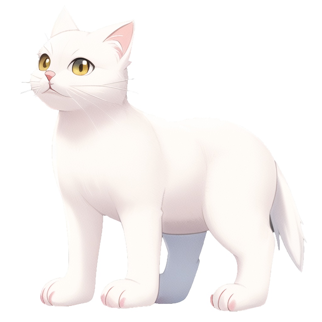 【猫10種類×10】著作権フリーの高解像度イラスト素材(画像100枚)