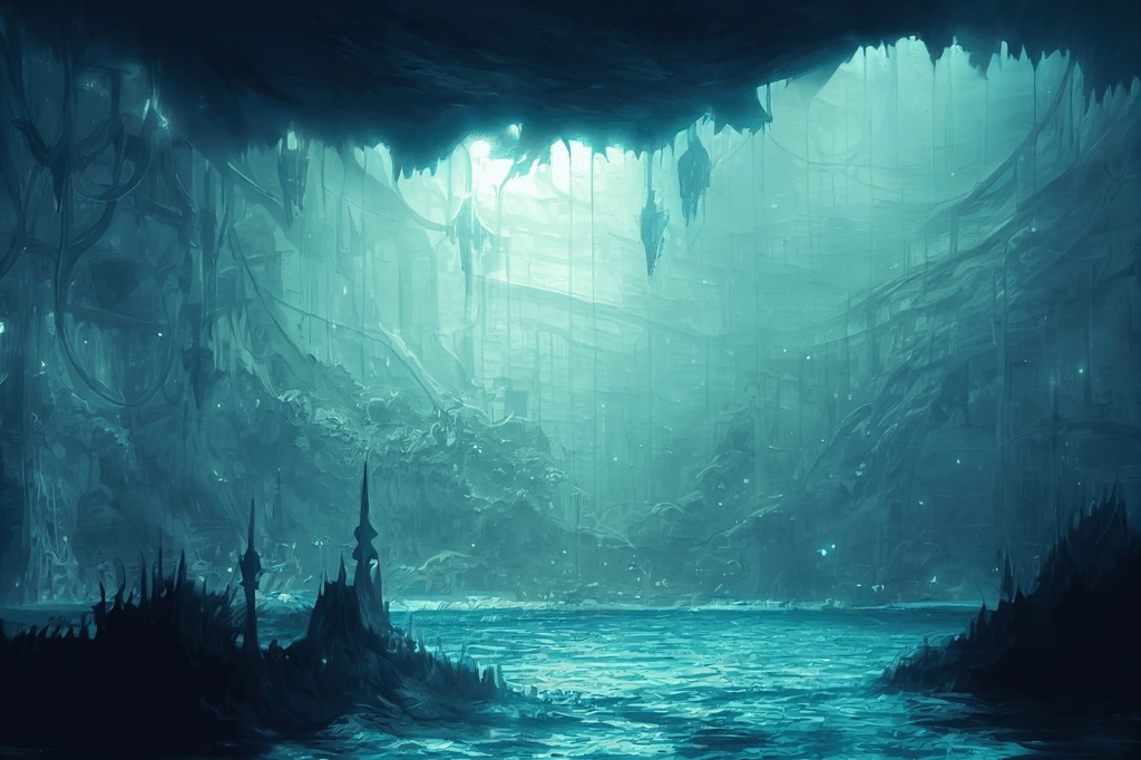 【洞窟などのダンジョン系背景】著作権フリーの高解像度画像(100枚)