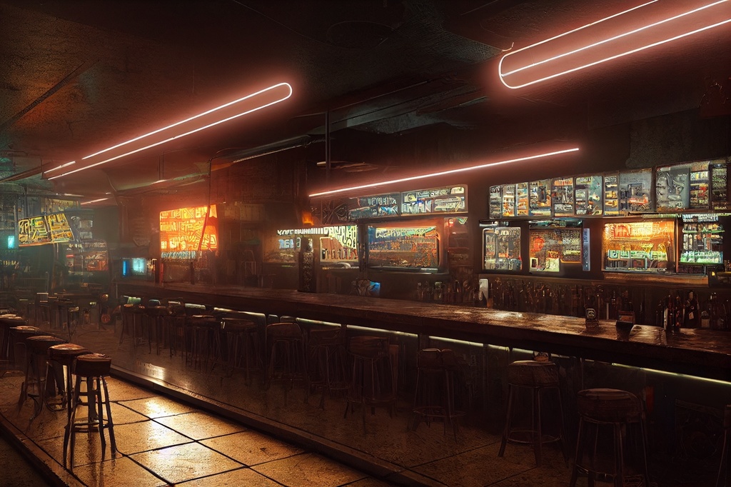 【サイバーパンク、SF系背景】著作権フリーの高解像度画像(100枚)