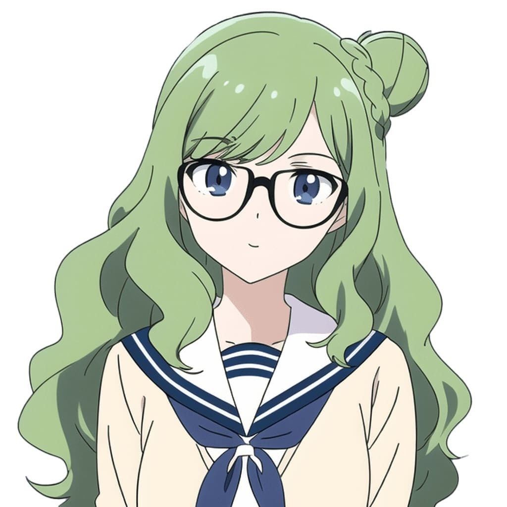 【女子生徒セーラー服立ち絵】著作権フリーの高解像度画像素材(100枚)