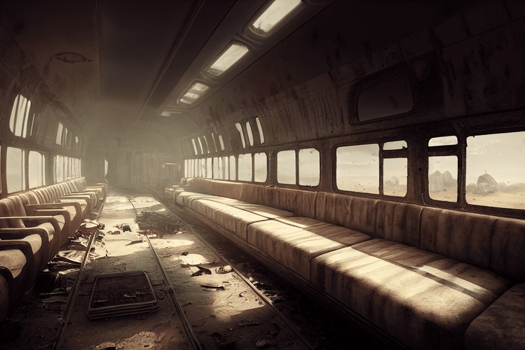 【ポストアポカリプス、廃墟背景】著作権フリーの高解像度画像(100枚)