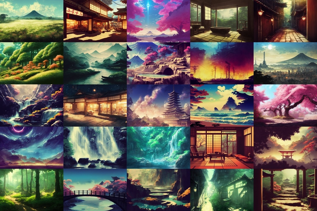 【日本、和風系背景】著作権フリーの高解像度画像(100枚)