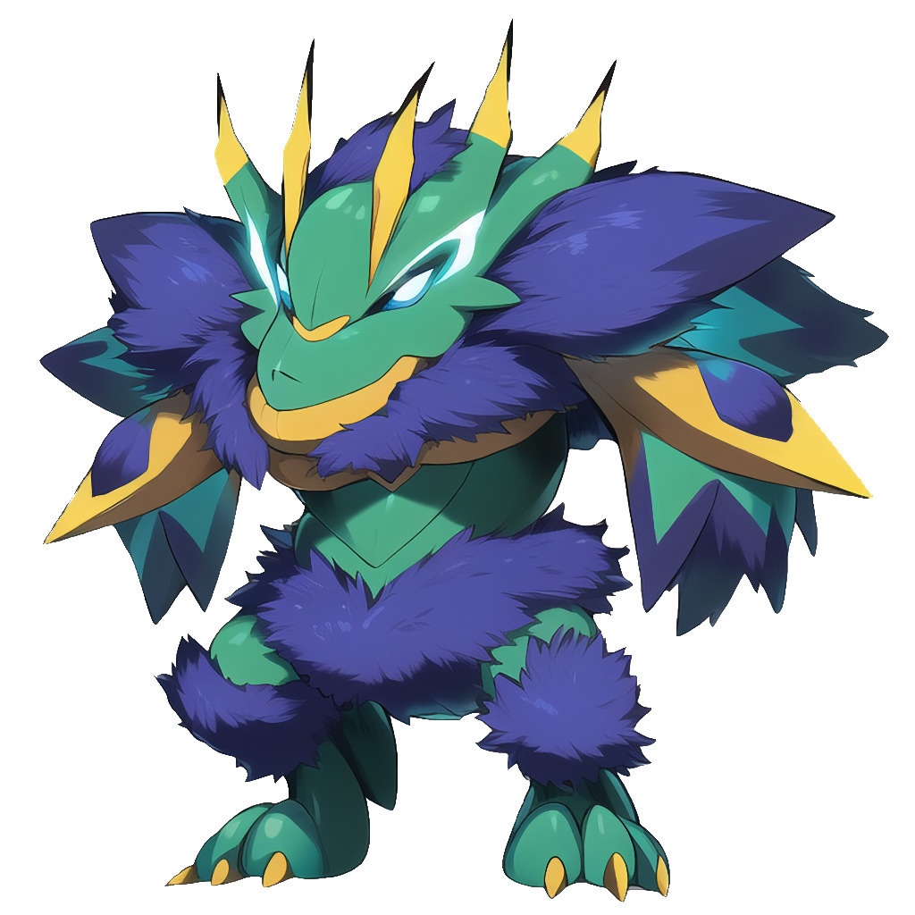 【アニメ調のモンスター立ち絵1】著作権フリーの高解像度画像(100枚)