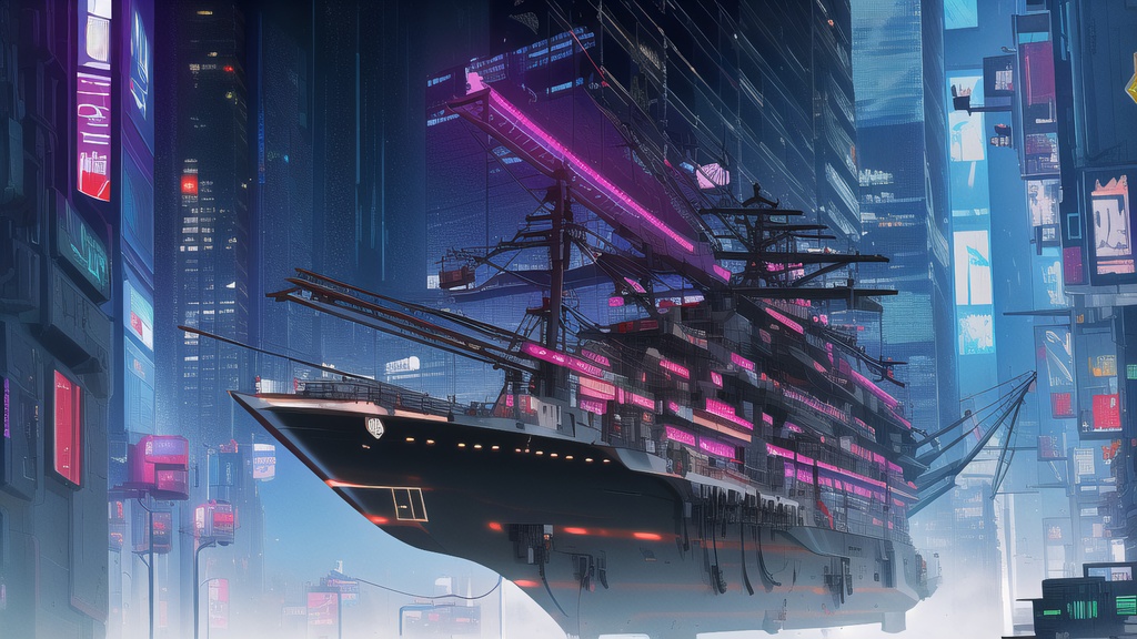 【アニメ調のサイバーパンク背景】著作権フリーの高解像度画像(100枚)