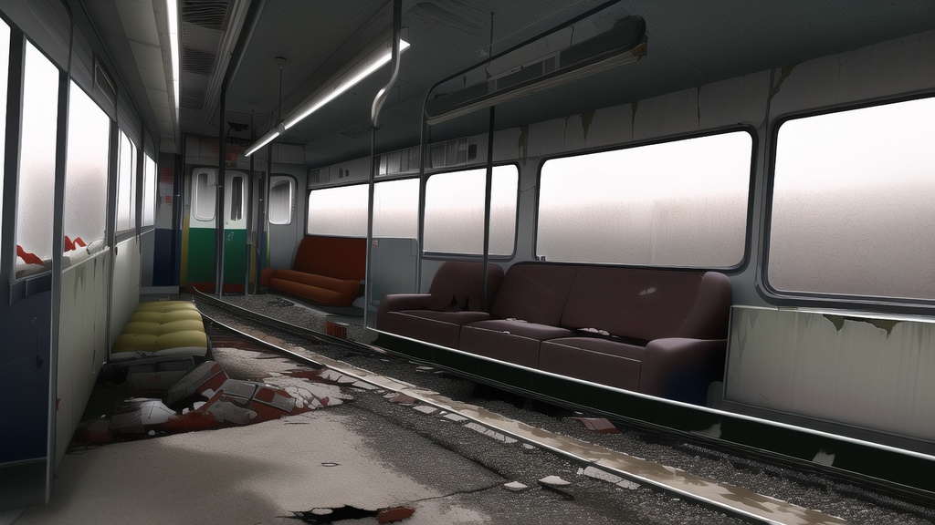 【アニメ調の廃墟系背景】著作権フリーの高解像度画像(100枚)