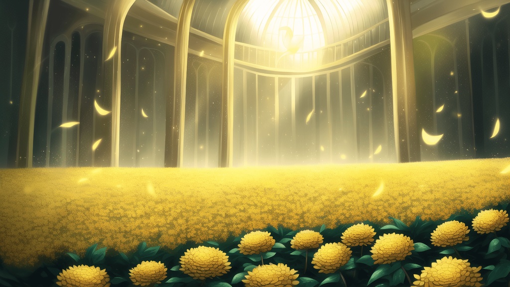 【アニメ調の黄金郷系背景】著作権フリーの高解像度画像(100枚)