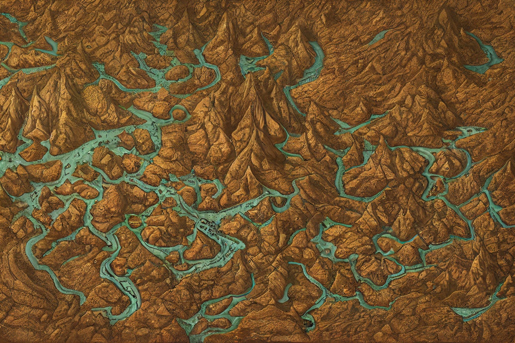 【ファンタジー系の地図やマップ】著作権フリーの高解像度画像(100枚)