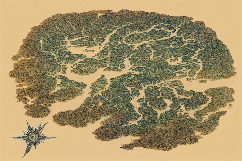 【ファンタジー系の地図やマップ】著作権フリーの高解像度画像(100枚)