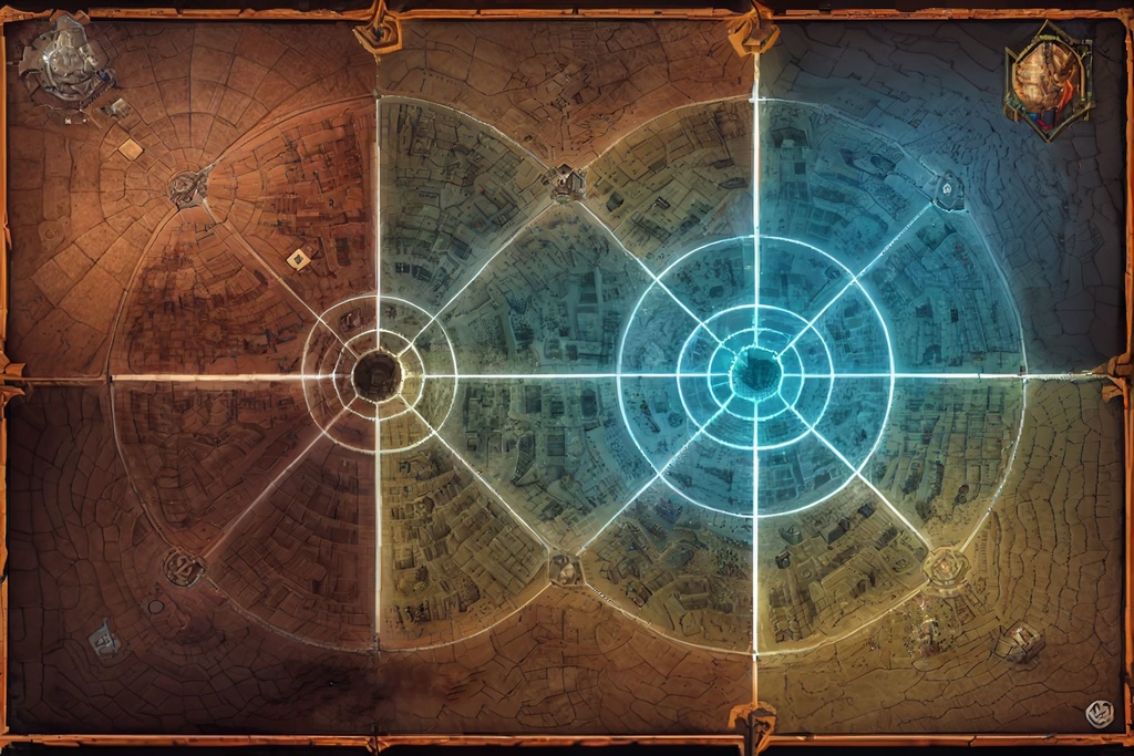 【ダンジョン系の地図やマップ】著作権フリーの高解像度画像(100枚)