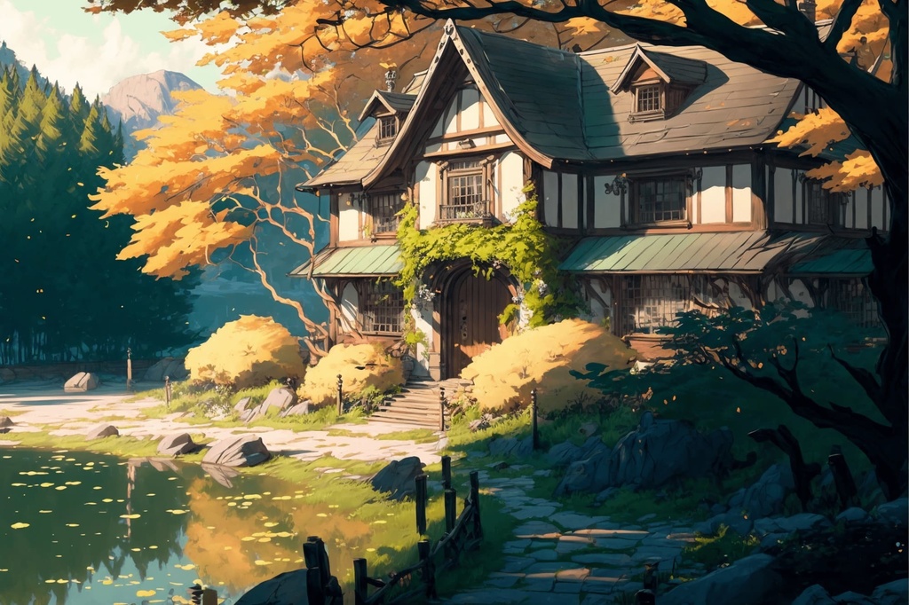 【美麗で幻想的な家や室内の背景】著作権フリーの高解像度画像(100枚)