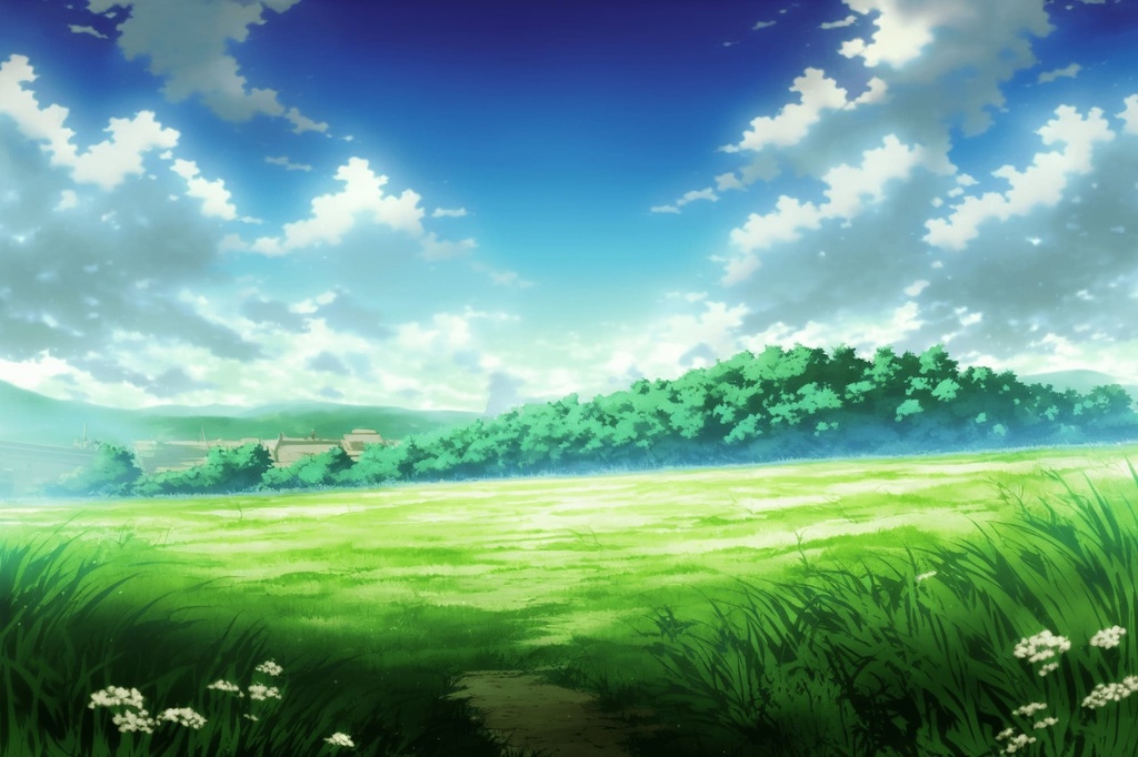 【アニメ映画風の自然系背景】著作権フリーの高解像度画像(100枚)