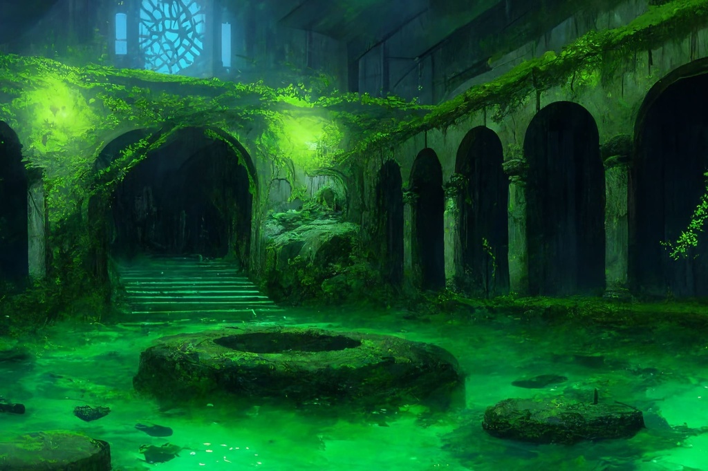 【アニメ映画風のダンジョン背景】著作権フリーの高解像度画像(100枚)