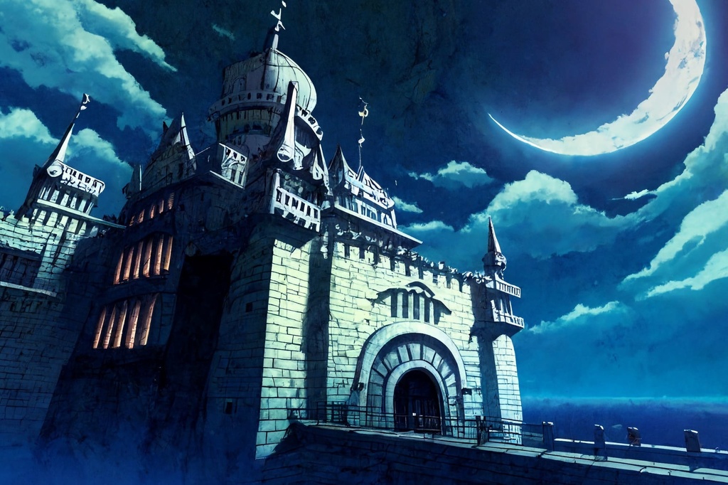 【アニメ映画風の城や室内の背景】著作権フリーの高解像度画像(100枚)