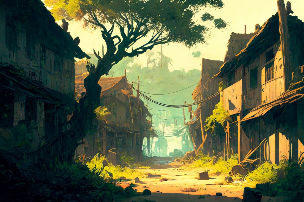 【美麗で幻想的な廃墟系の背景】著作権フリーの高解像度画像(100枚)