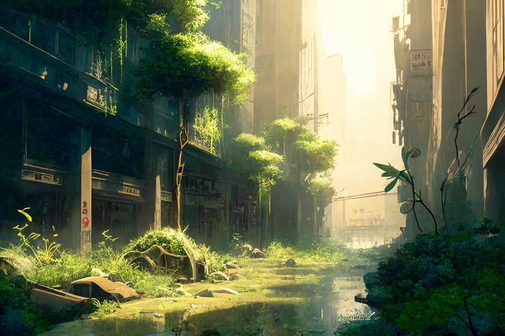 【美麗で幻想的な廃墟系の背景】著作権フリーの高解像度画像(100枚)