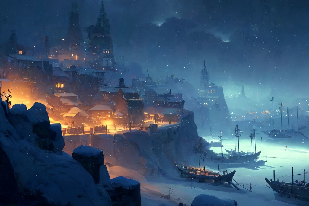 【美麗で幻想的な雪国系の背景】著作権フリーの高解像度画像(100枚)