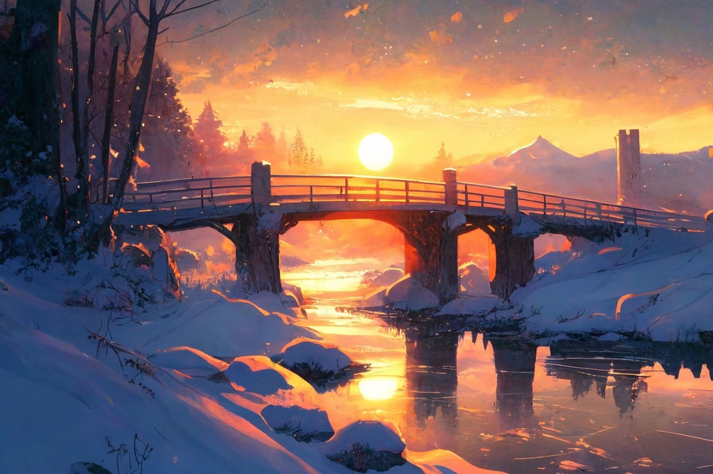 【美麗で幻想的な雪国系の背景】著作権フリーの高解像度画像(100枚)