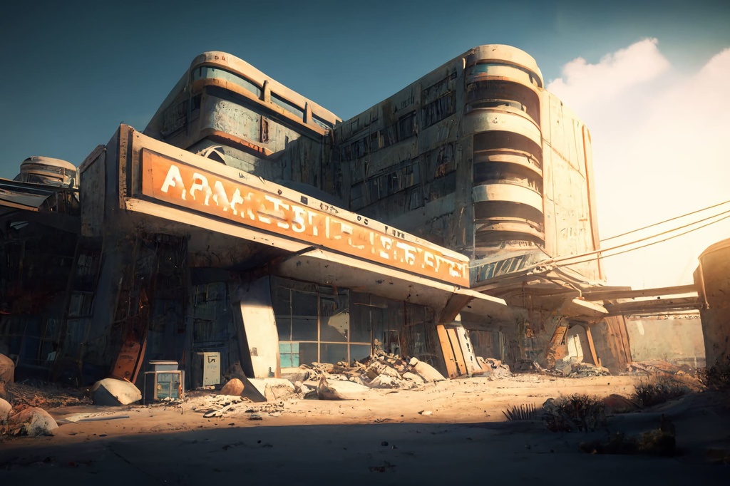 【超リアルな廃墟系の背景】著作権フリーの高解像度画像(100枚)