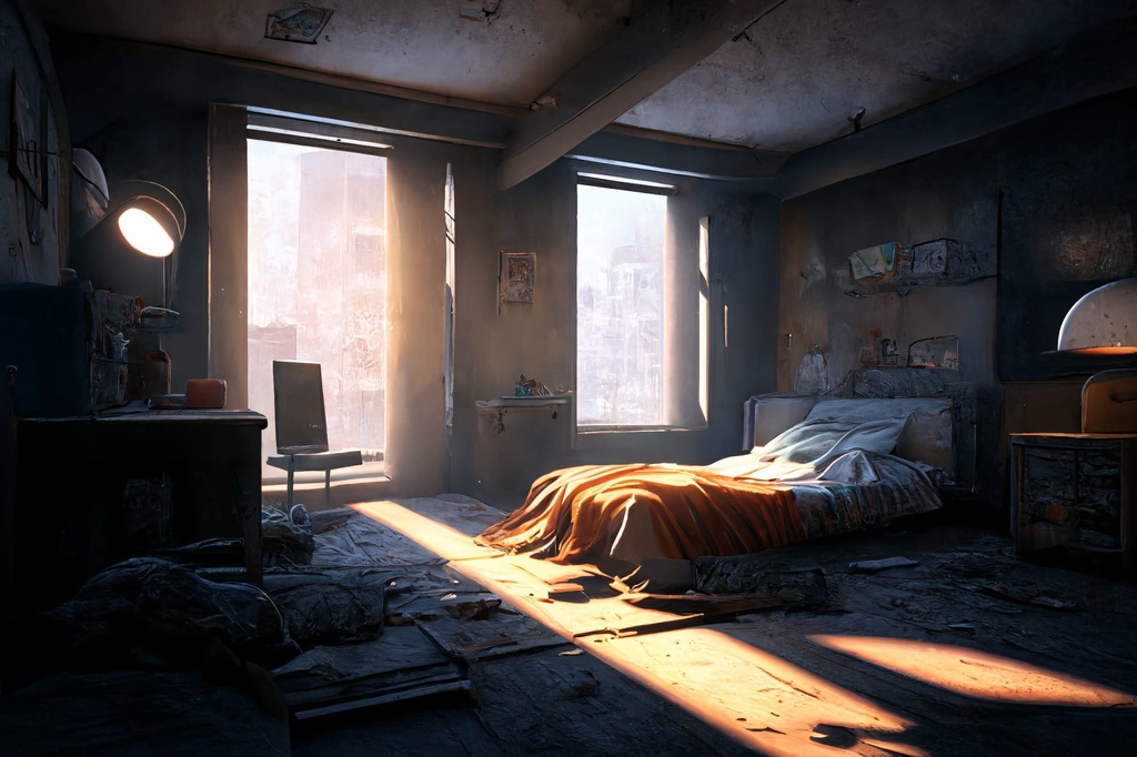 【超リアルな廃墟系の背景】著作権フリーの高解像度画像(100枚)