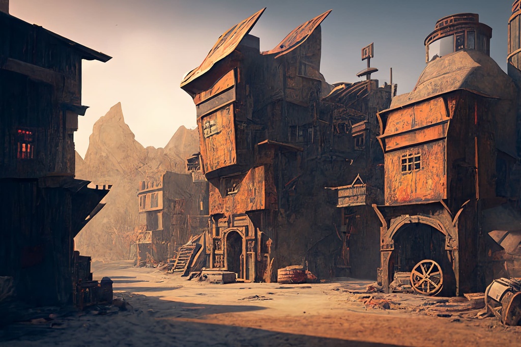 【超リアルな廃墟系の背景】著作権フリーの高解像度画像(100枚)