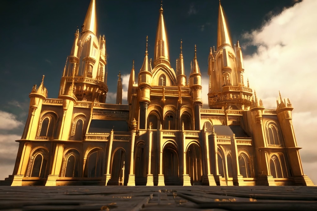 【超リアルな黄金郷系の背景】著作権フリーの高解像度画像(100枚)