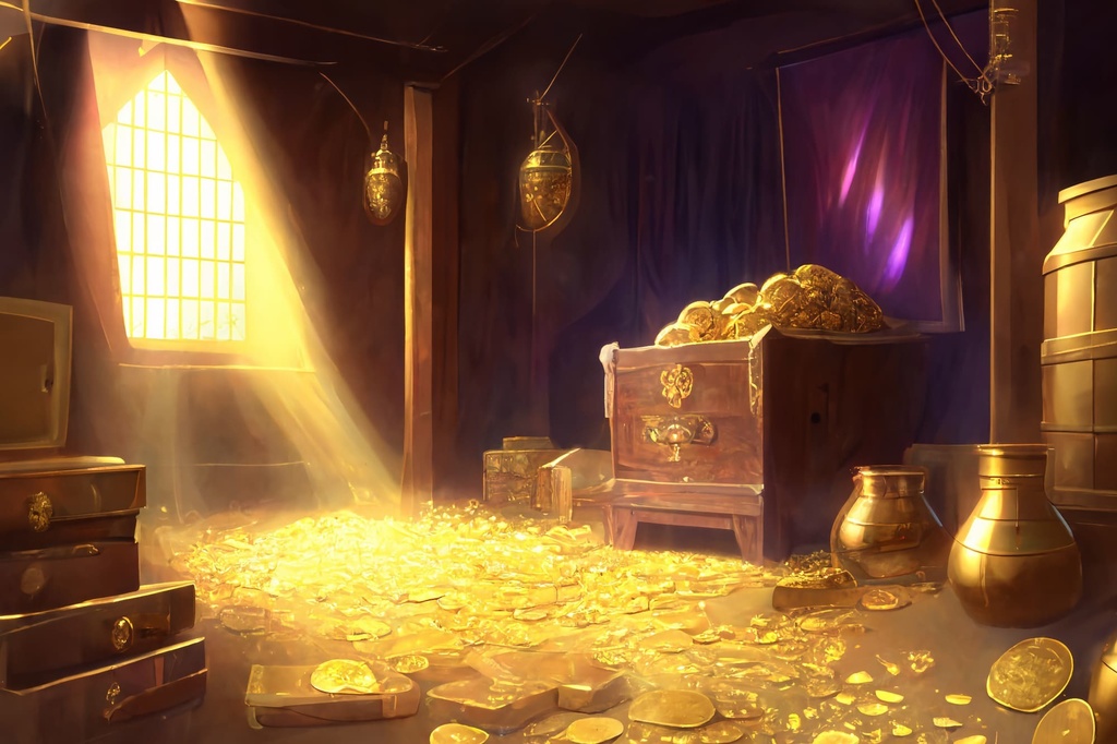 【アニメ映画風の黄金郷系背景】著作権フリーの高解像度画像(100枚)