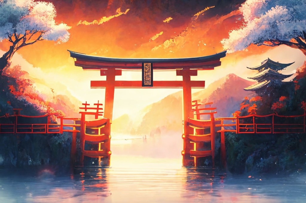 【アニメ映画風の和風系の背景】著作権フリーの高解像度画像(100枚)