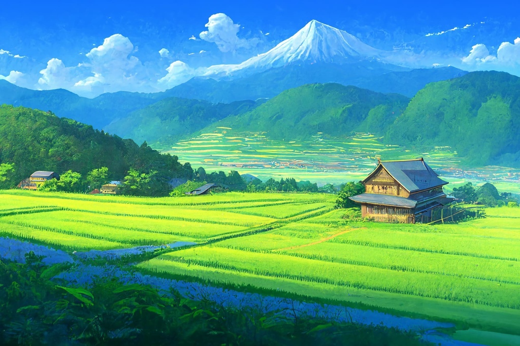 【アニメ映画風の和風系の背景】著作権フリーの高解像度画像(100枚)