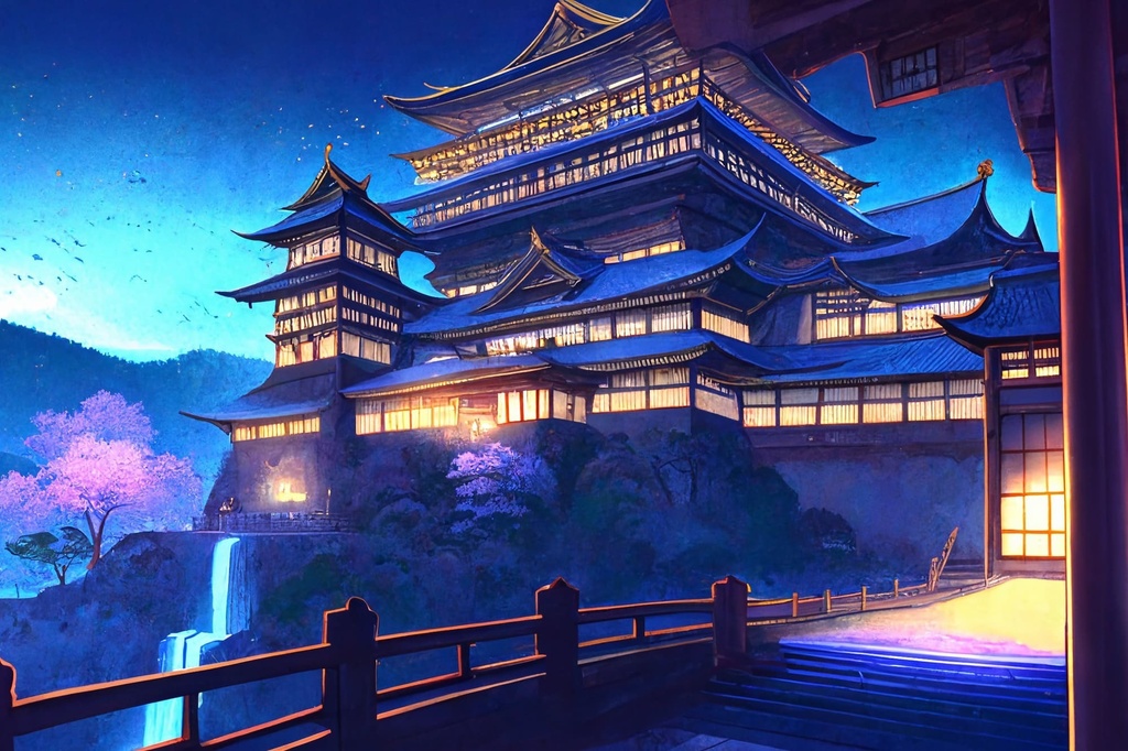 【アニメ映画風の和風系の背景】著作権フリーの高解像度画像(100枚)