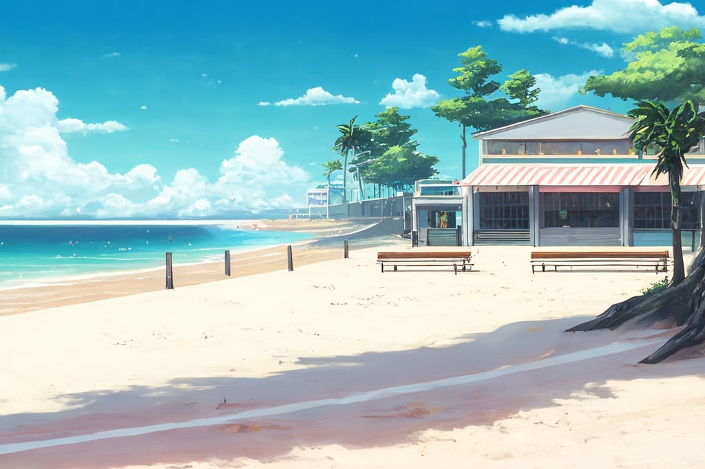 【商業娯楽系施設のイラスト背景】著作権フリーの高解像度画像(100枚)